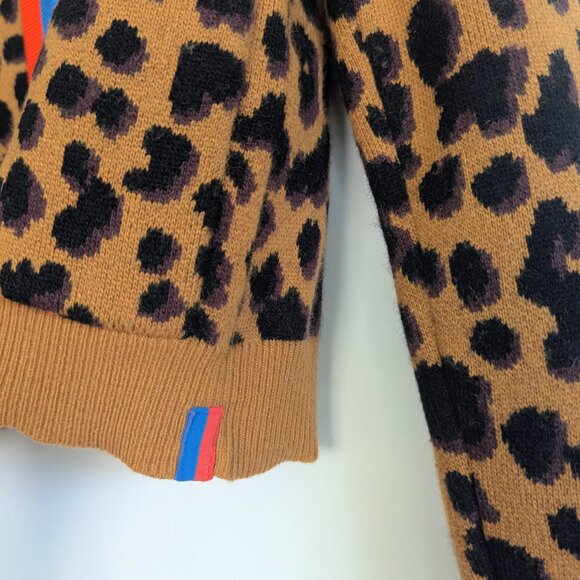 MADEWELL x KULE LEOPARD SINCLAIR CROP CARDIGAN MSRP $248 Size XS Limited Collab - Picture 11 of 15